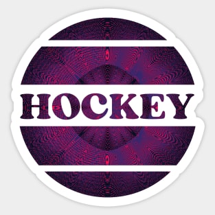 Purple Hockey explosion Sticker